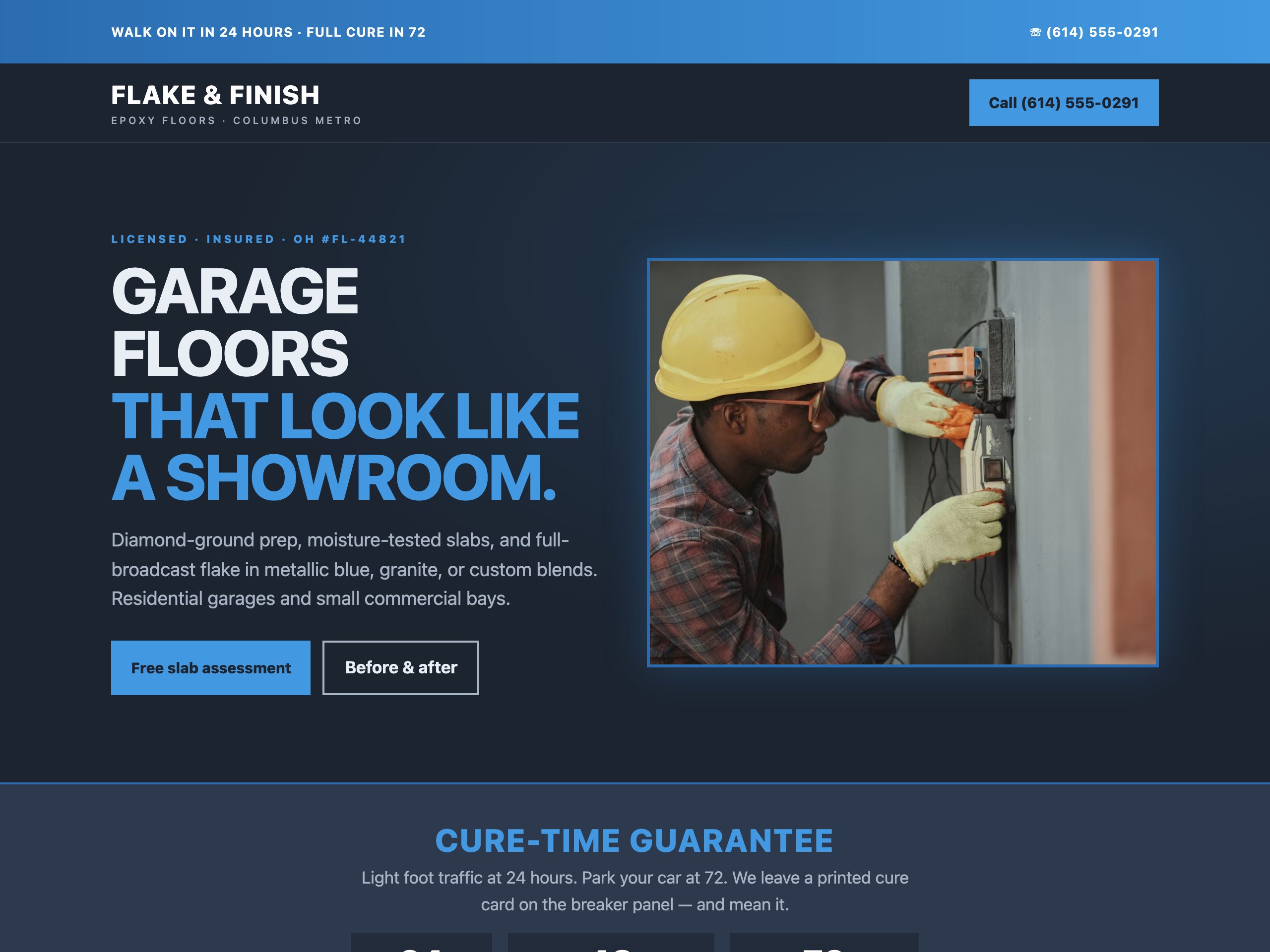 Flake & Finish — built with Nanopage