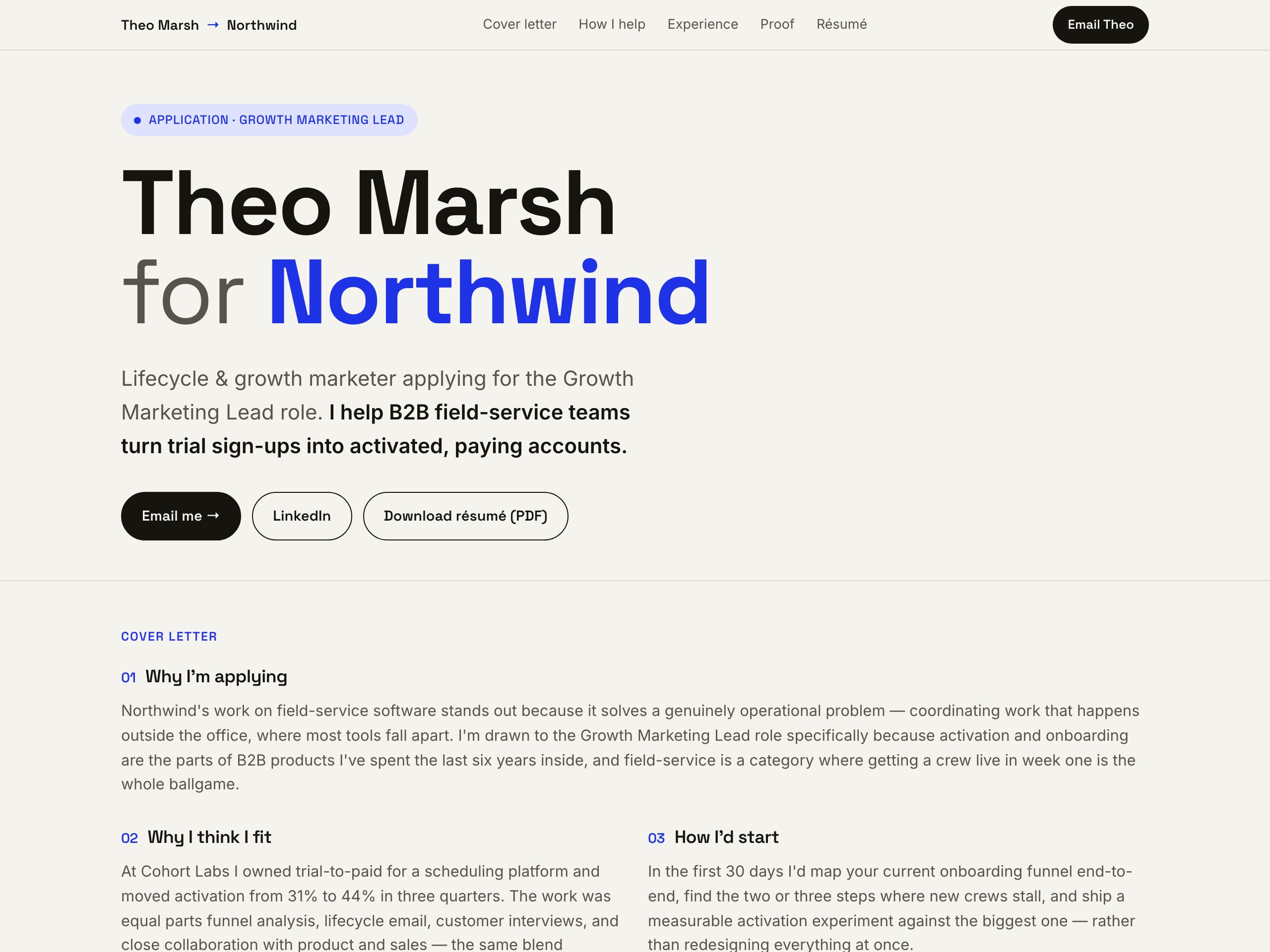 Theo Marsh for Northwind